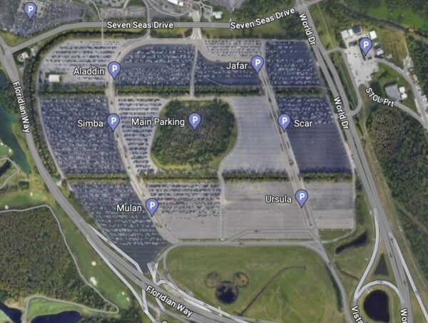 Google Maps Image Of TTC Parking Lots